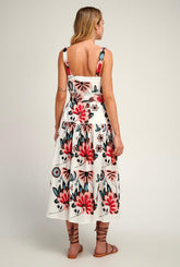 Vestido Alça Floral